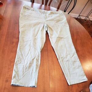 Charter club stretch denim straight leg fly front jeans 22W‎
